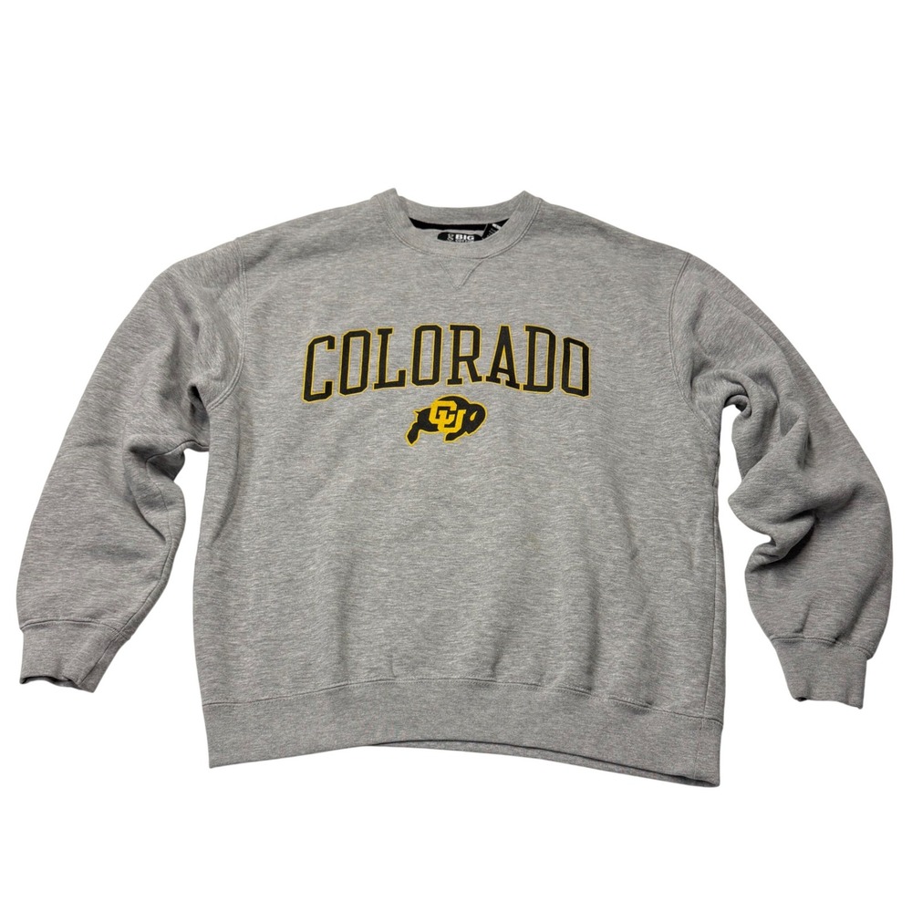 Gear For Sports Colorado Buffaloes Sweatshirt Mens L Gray Big Cotton Pullover